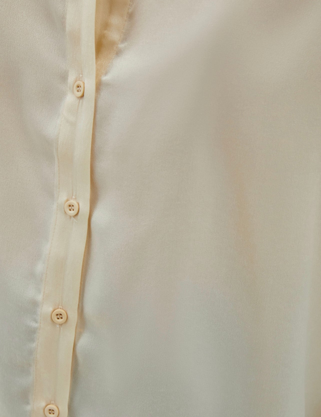 Marshmallow Beige Silk Shirt