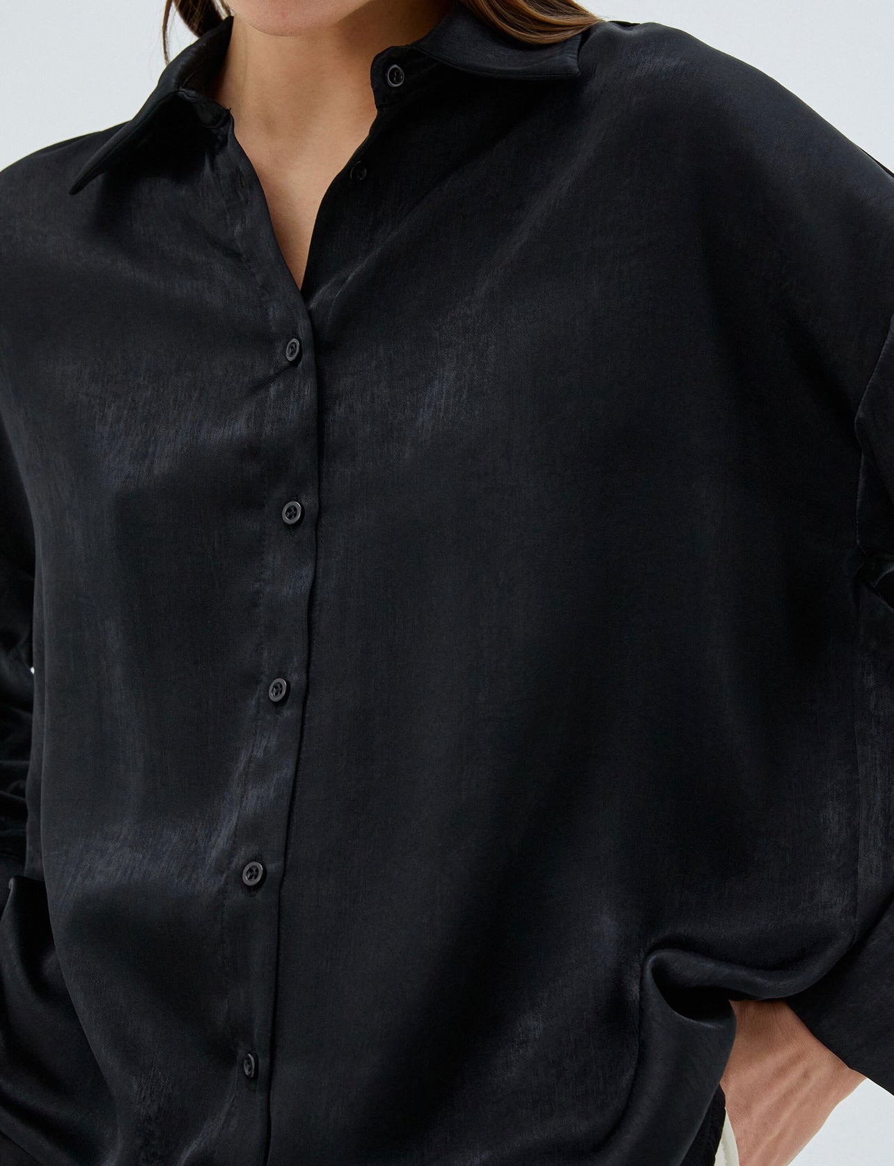 Ottiline Black Premium Silk Shirt