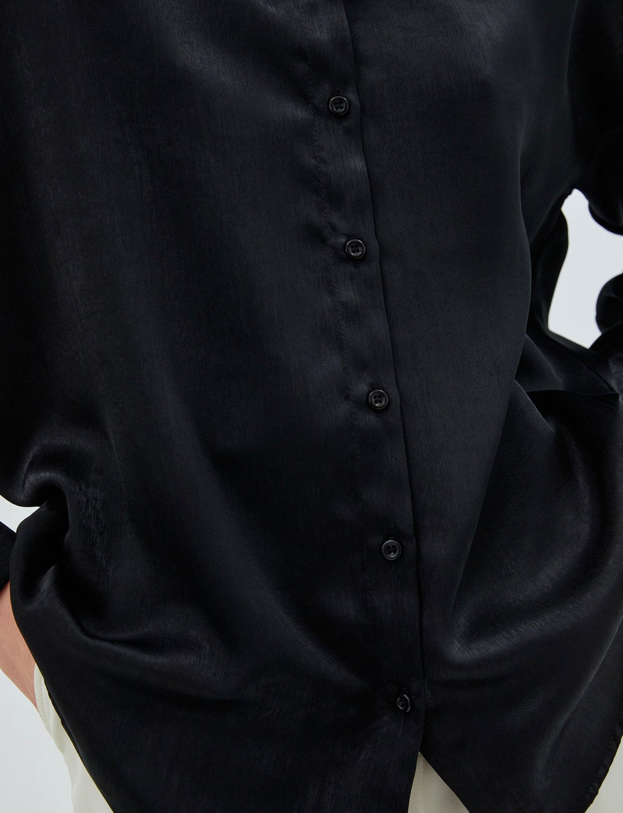 Ottiline Black Premium Silk Shirt