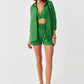 Jade Poplin Shirt & Short Set