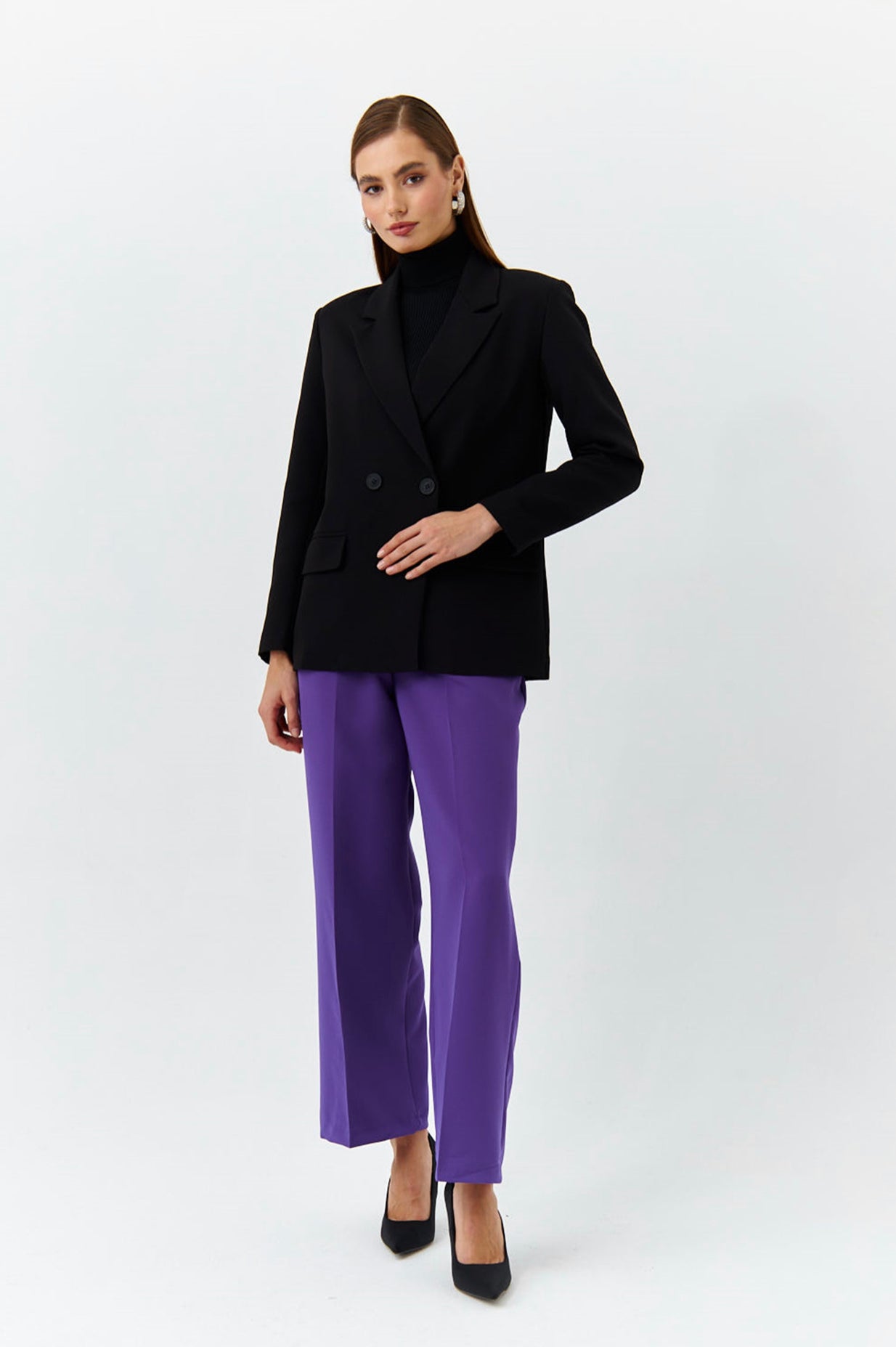 Elania Black Tailored Blazer