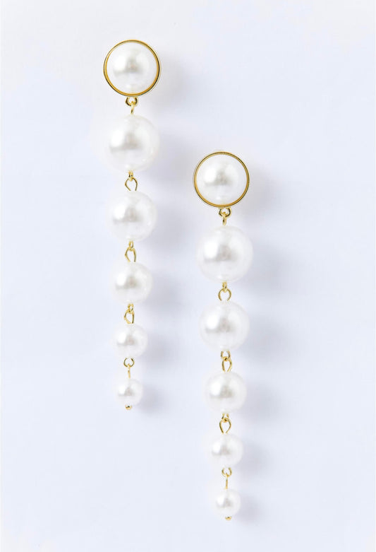 Pearl Grace Gold Earring