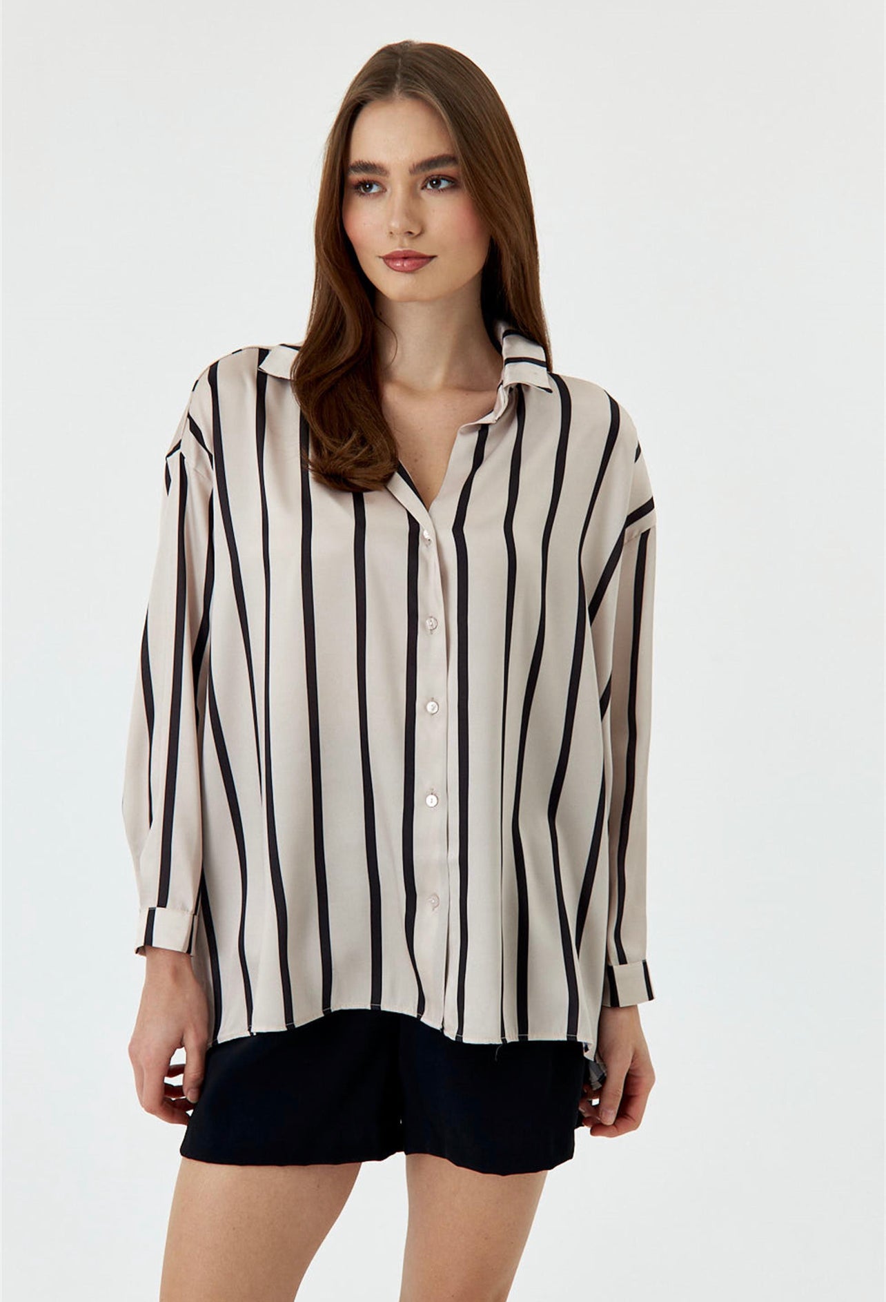 Harley Striped Silk Shirt