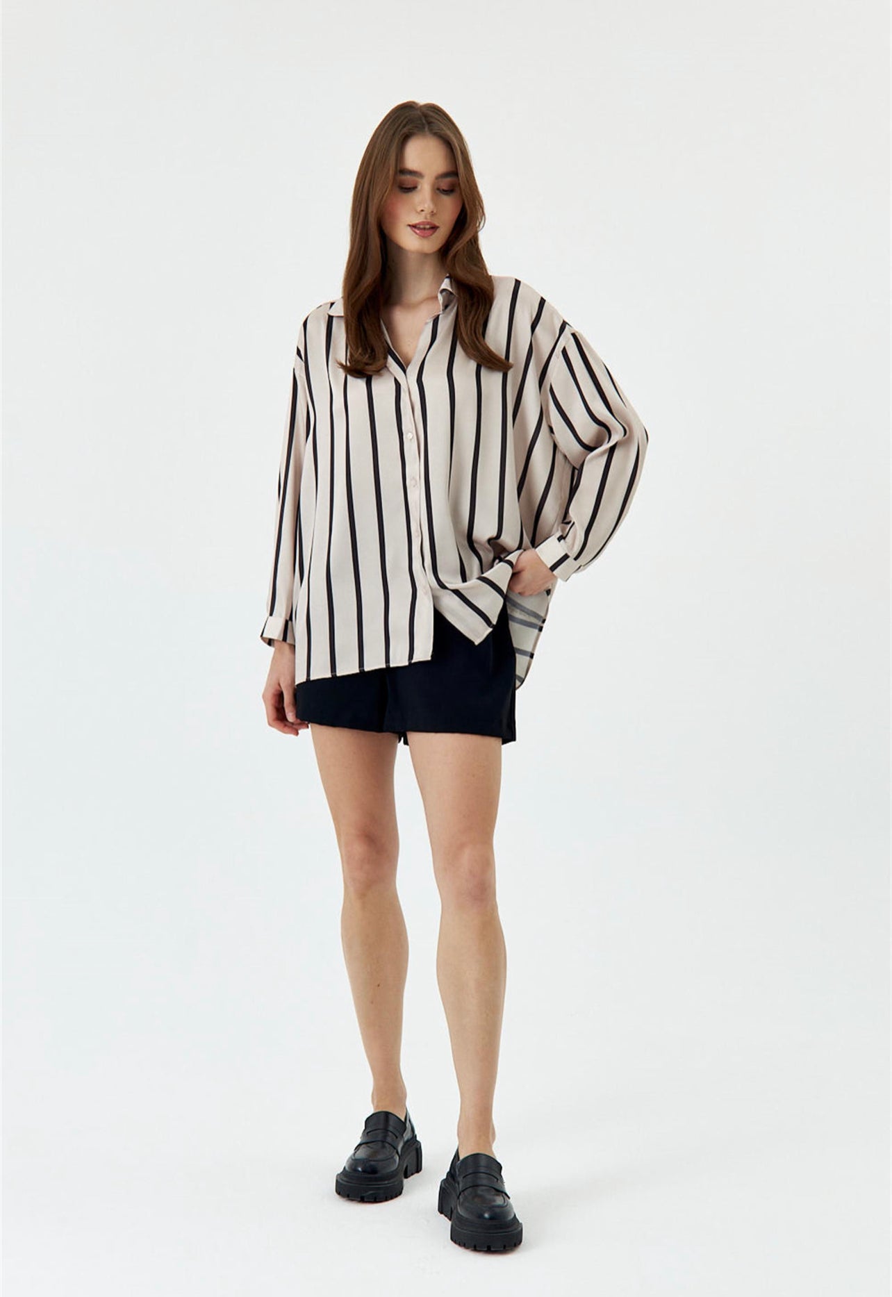 Harley Striped Silk Shirt