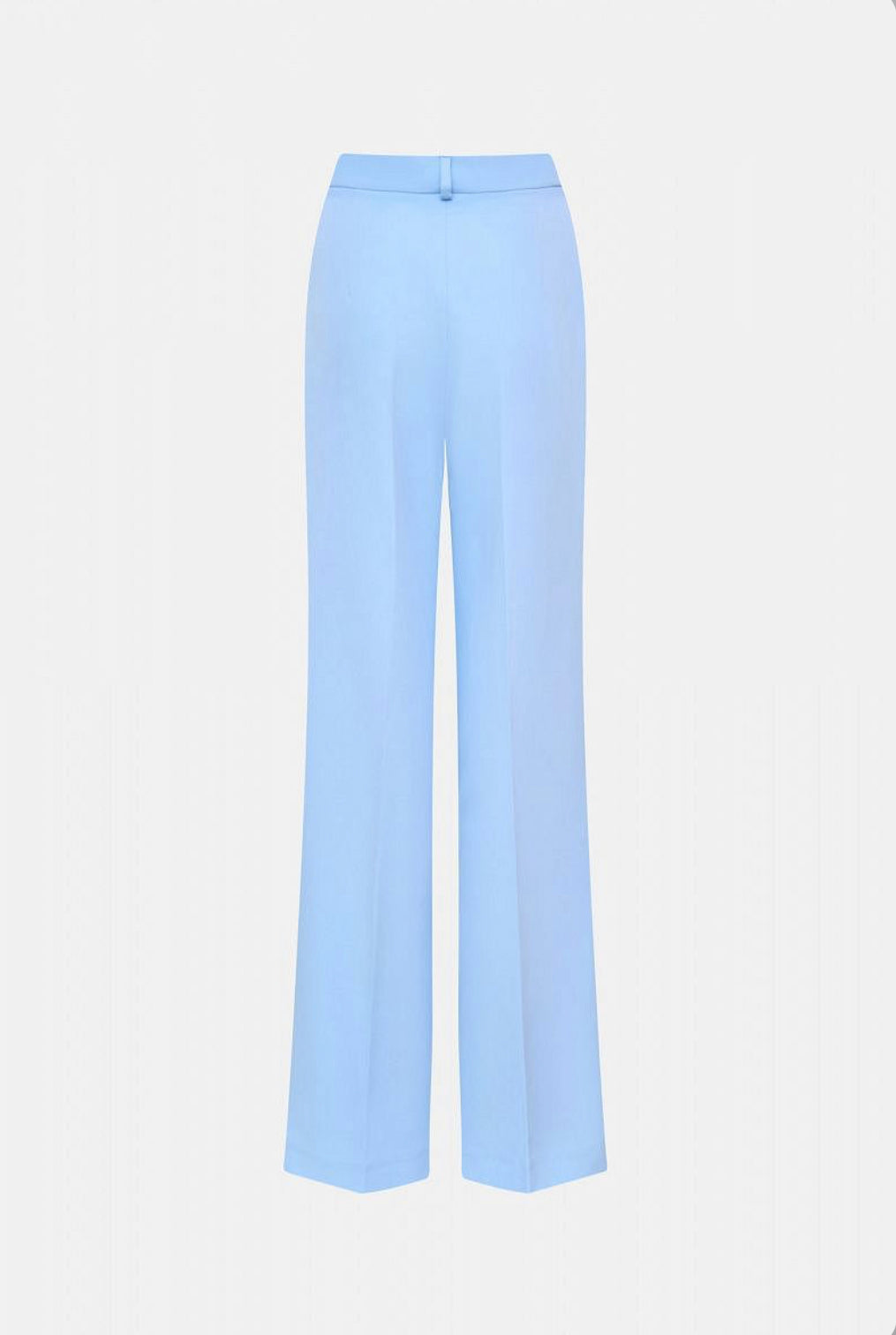 Light Blue Tailored Pleated Trousers