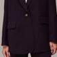 Aubergine Wine Blazer Suit Set