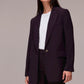 Aubergine Wine Blazer Suit Set