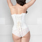 Angelina White Brocade Corset