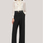 Sarah Black Wide A-Line Trouser