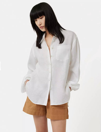 Giva White Premium Linen Shirt