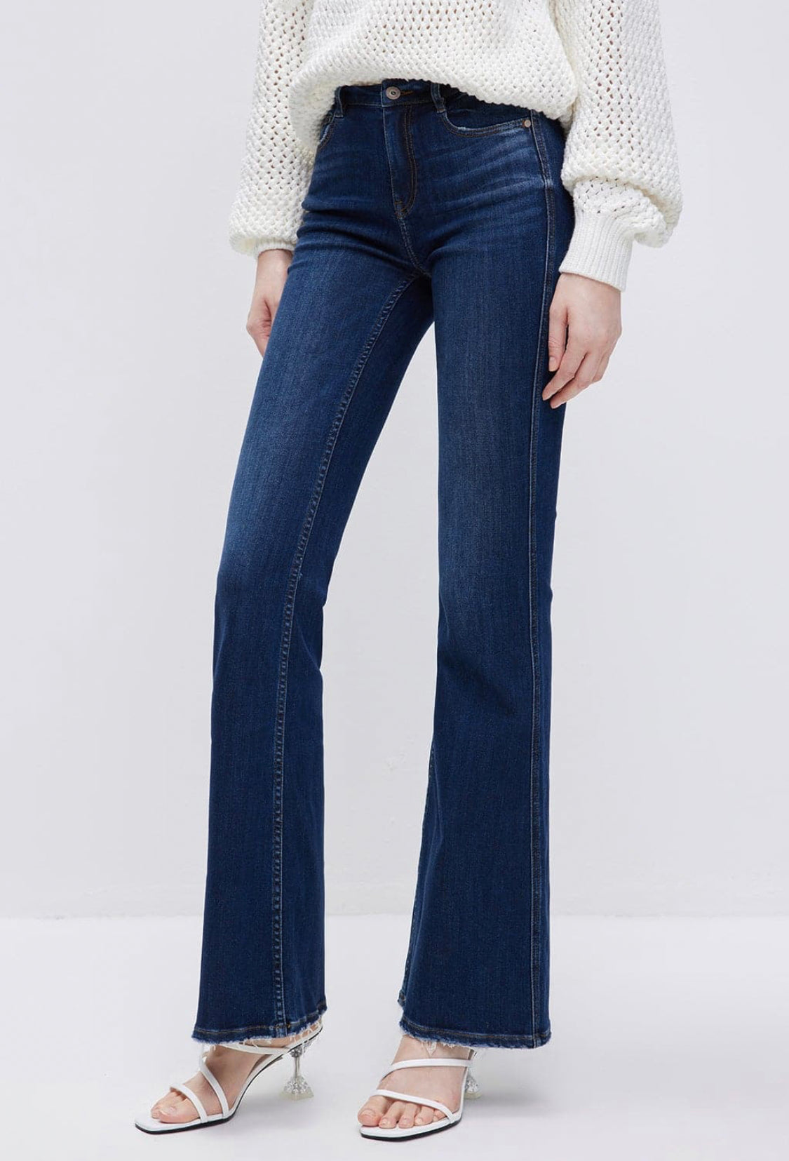 Shelly Dark Blue A Line Jeans