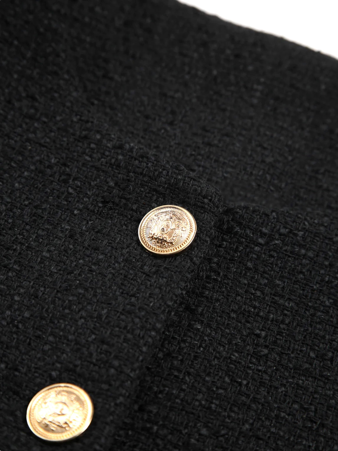 Black Tweed Statement Jacket