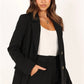 Juliette Black Blazer & Shorts Set