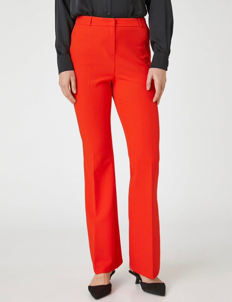 Larrisa Red Flared Trousers