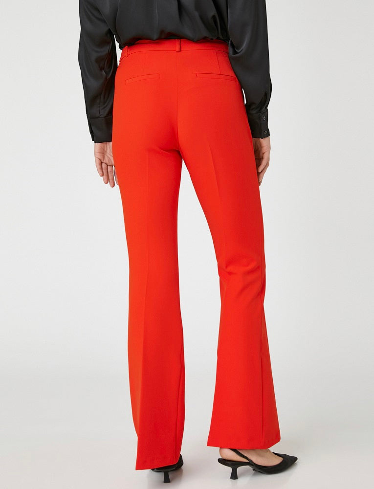 Larrisa Red Flared Trousers