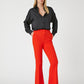 Larrisa Red Flared Trousers