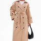 Light Brown Belted Trench Coat