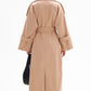 Light Brown Belted Trench Coat