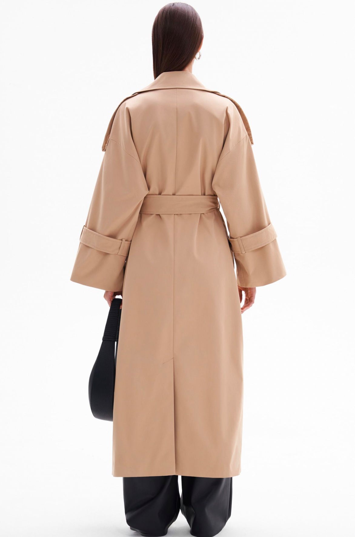 Light Brown Belted Trench Coat