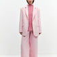 Light Pink Wide Leg Tailored Trouser