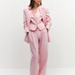 Light Pink Wide Leg Tailored Trouser