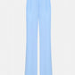 Light Blue Tailored Pleated Trousers