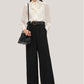 Sarah Black Wide A-Line Trouser