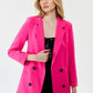 Elsa Bright Pink Oversized Blazer