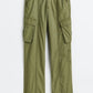 Military Olive Cotton Cargo Trouser