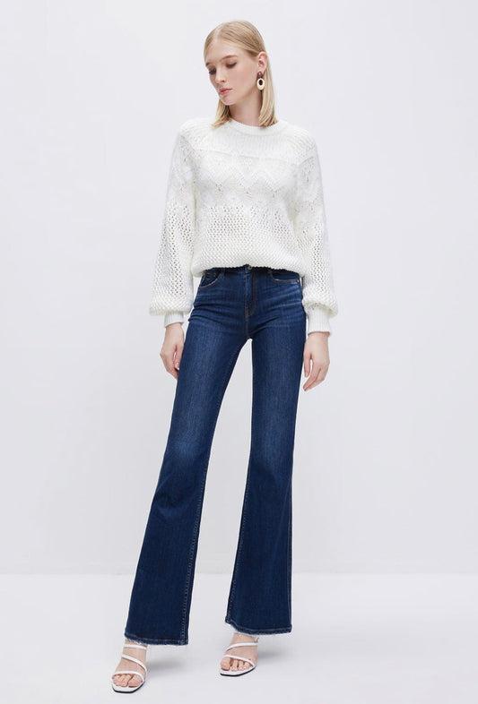 Shelly Dark Blue A Line Jeans