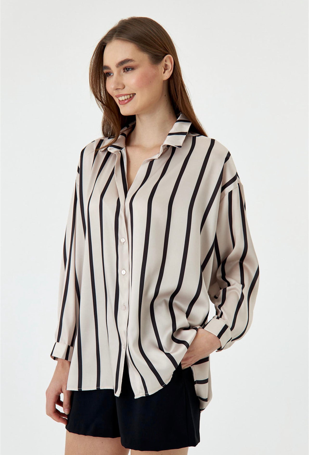 Harley Striped Silk Shirt