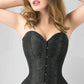 Neyma Black Brocade Corset