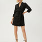 Melina Black Blazer Dress