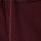 Maroon Wide Leg Warm Trouser