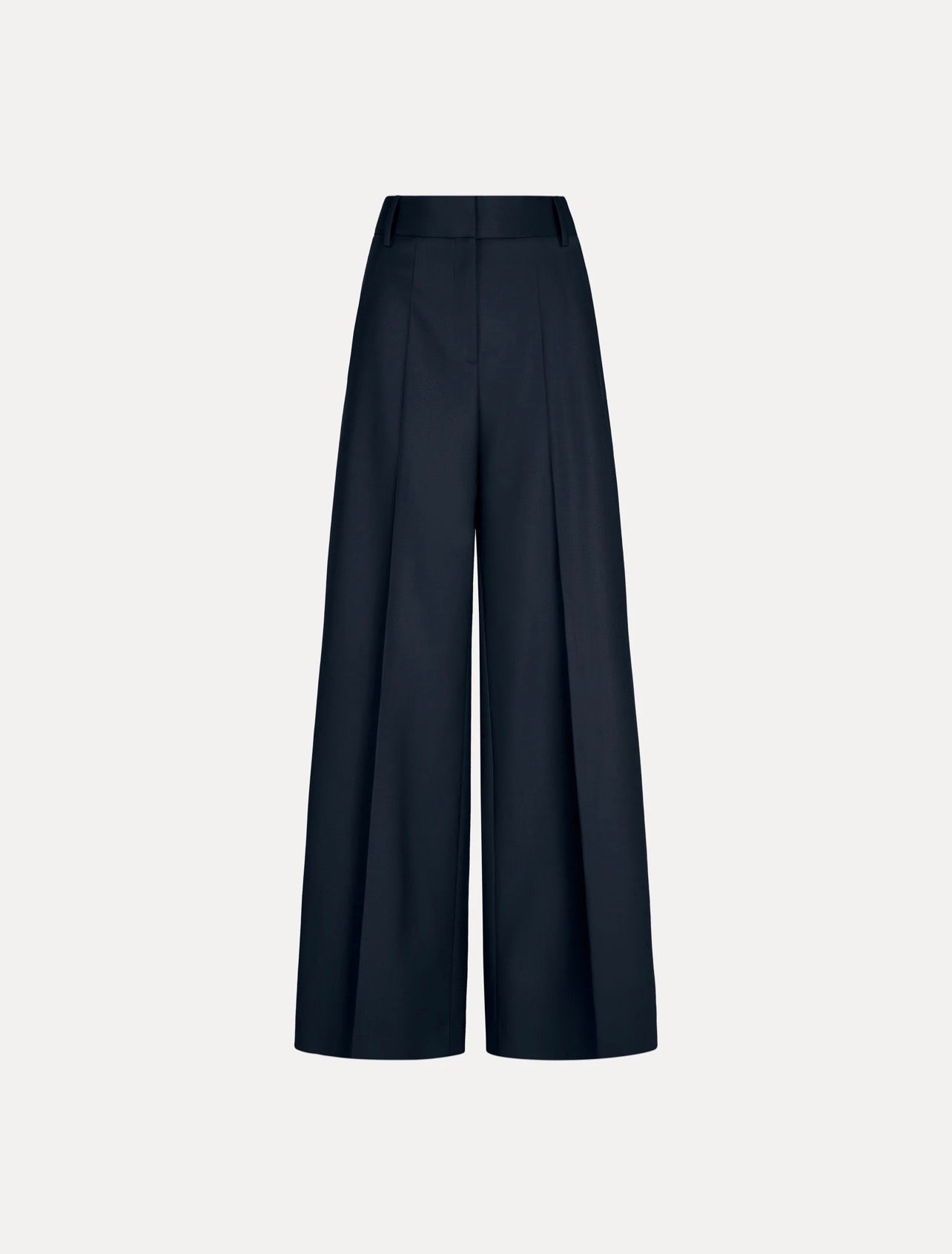 Navy Blue Wide Leg Trousers