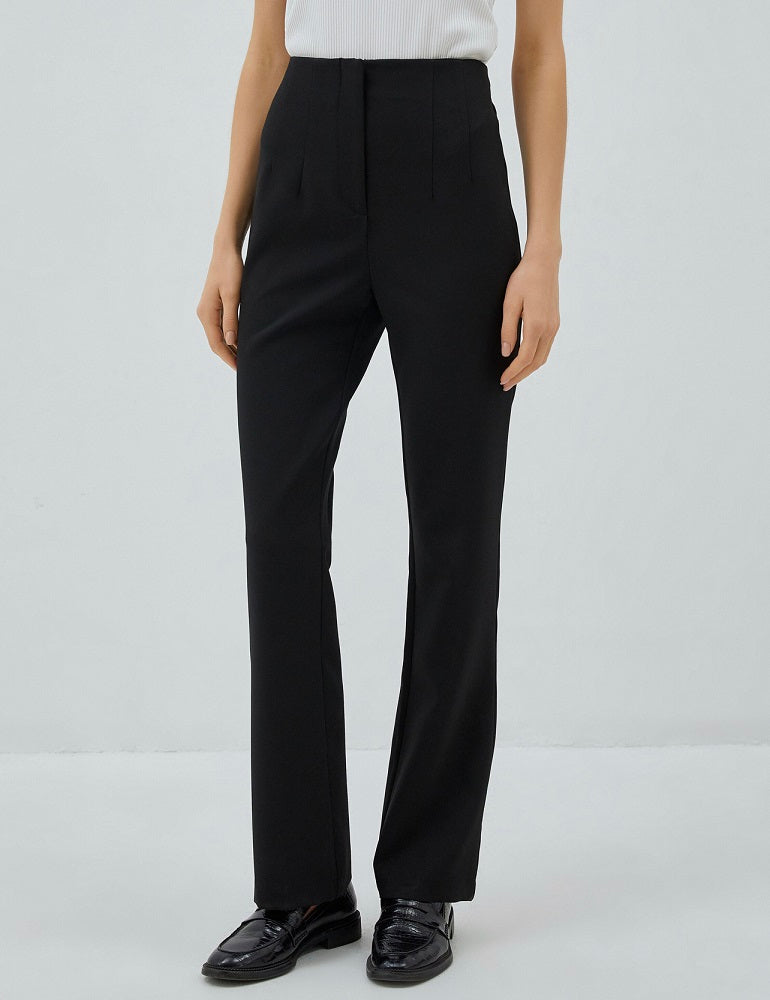 Noir Black Tapered Trousers