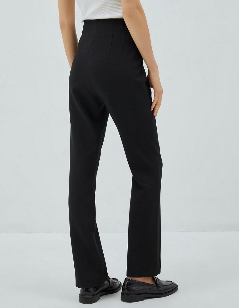 Noir Black Tapered Trousers