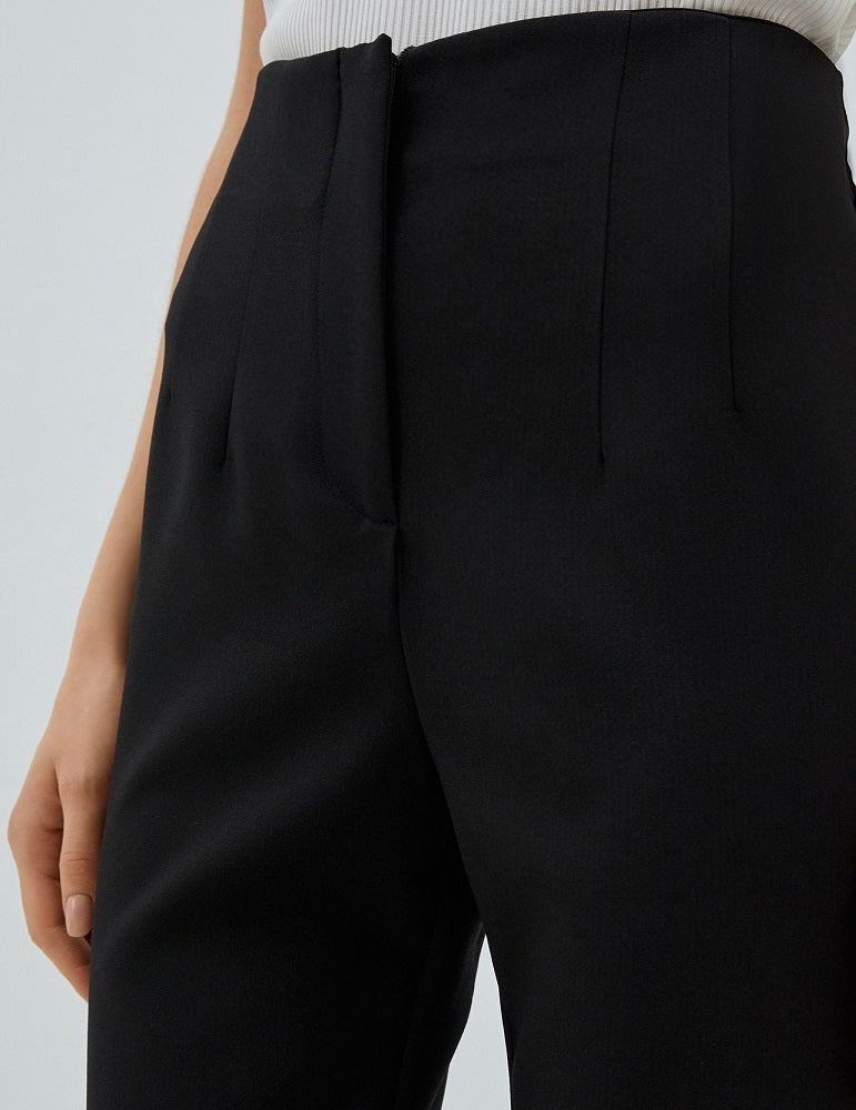 Noir Black Tapered Trousers