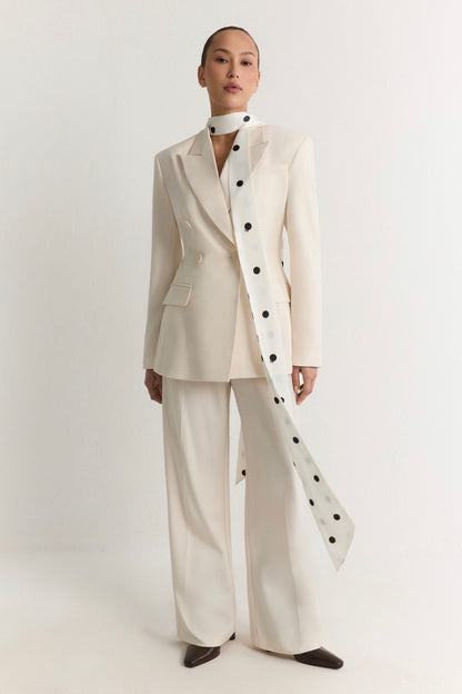 Off White Wide Tailored Trousers