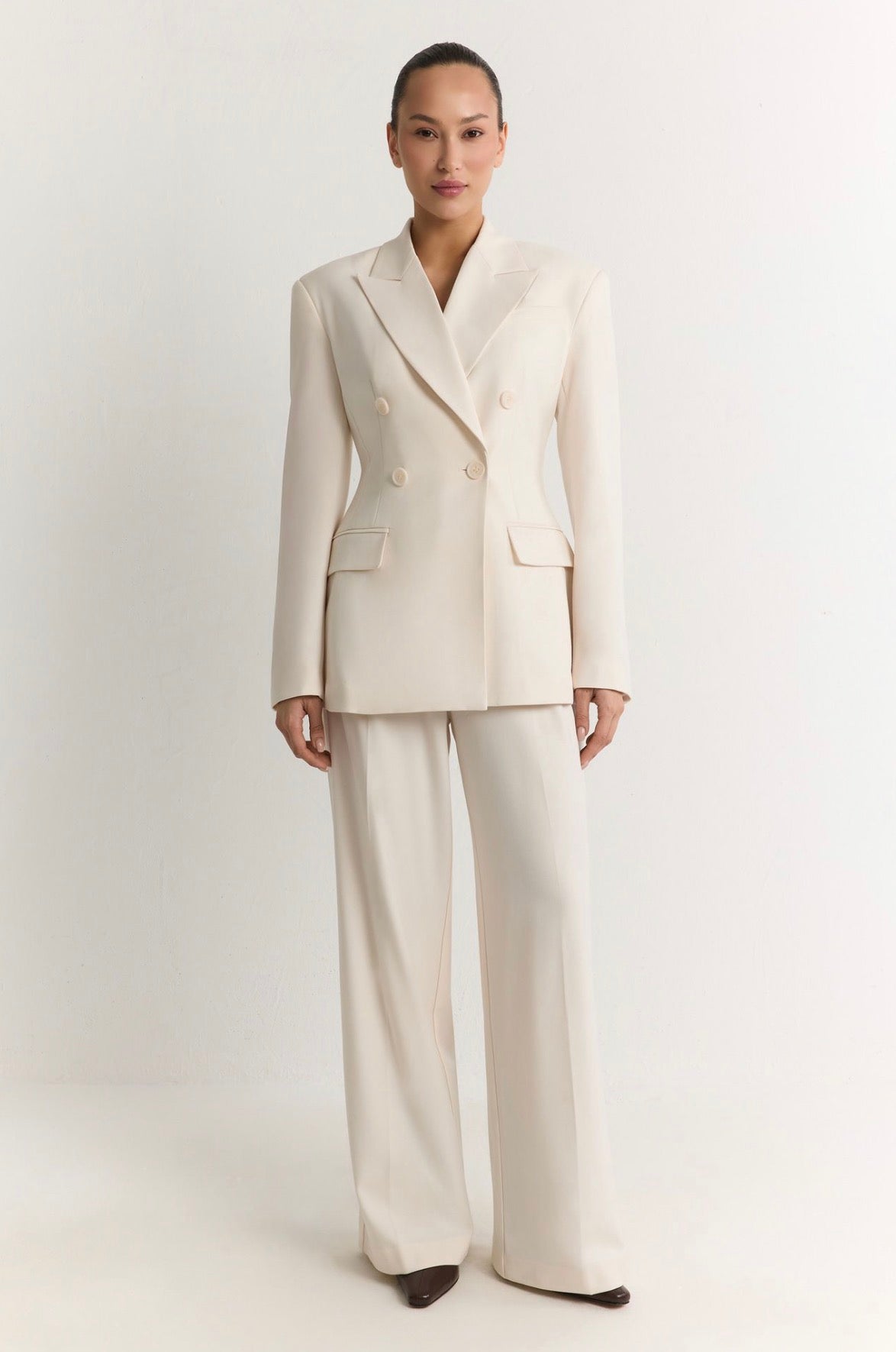 Off White Wide Tailored Trousers
