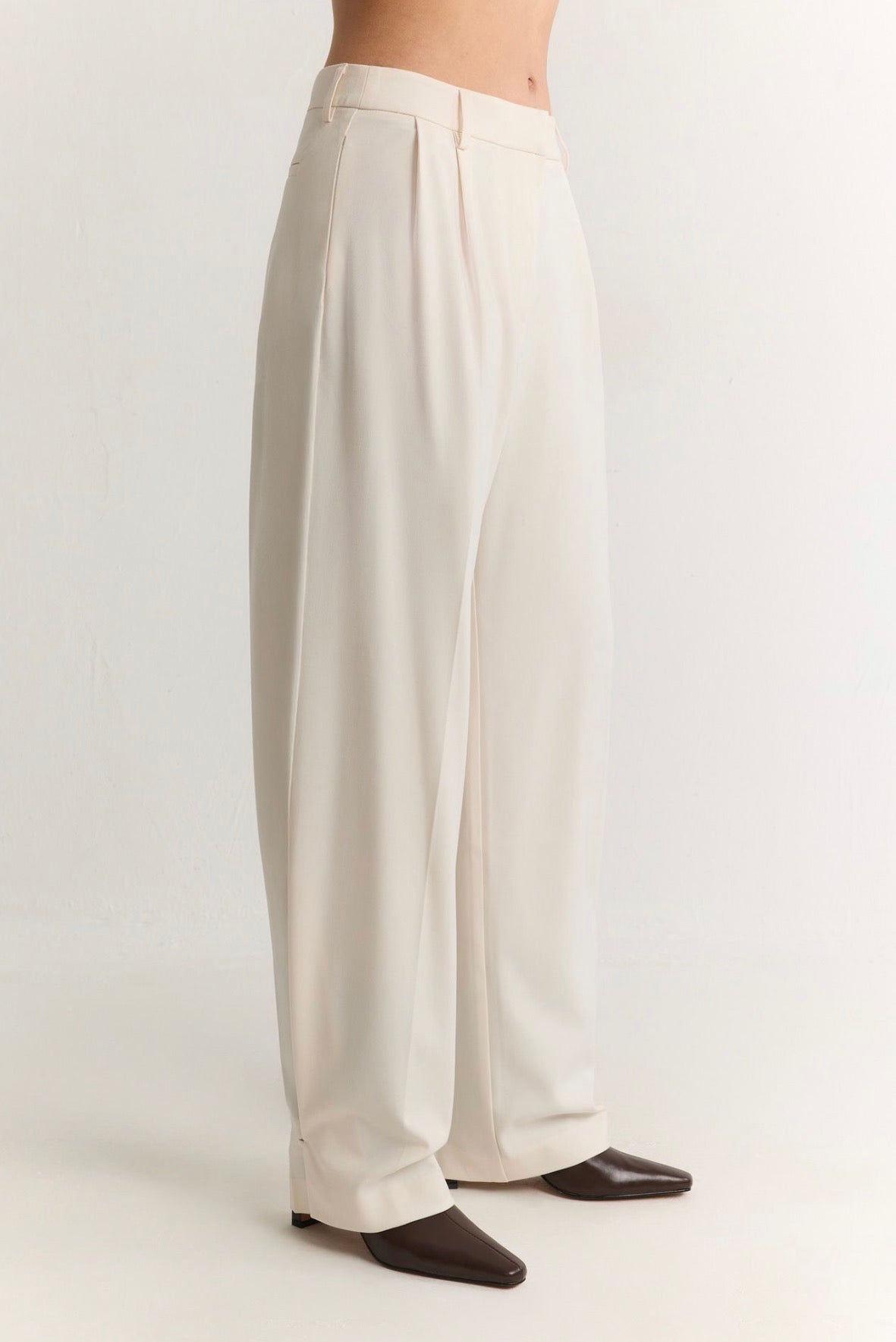 Off White Wide Tailored Trousers