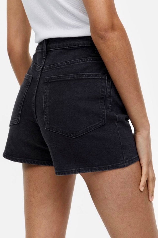 Ostia Black Denim Shorts