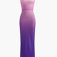 Purple Ombre Bodycon Tube Dress