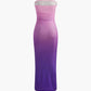 Purple Ombre Bodycon Tube Dress