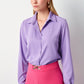 Purple Slim Fit Solid Shirt