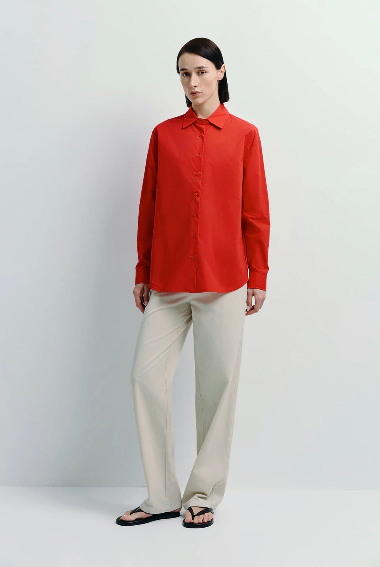 Red Premium Cotton Shirt