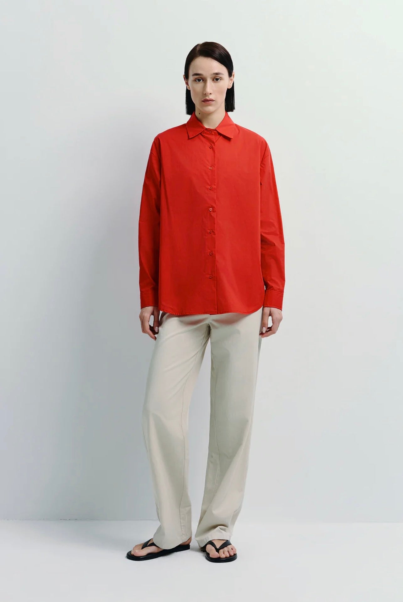 Red Premium Cotton Shirt