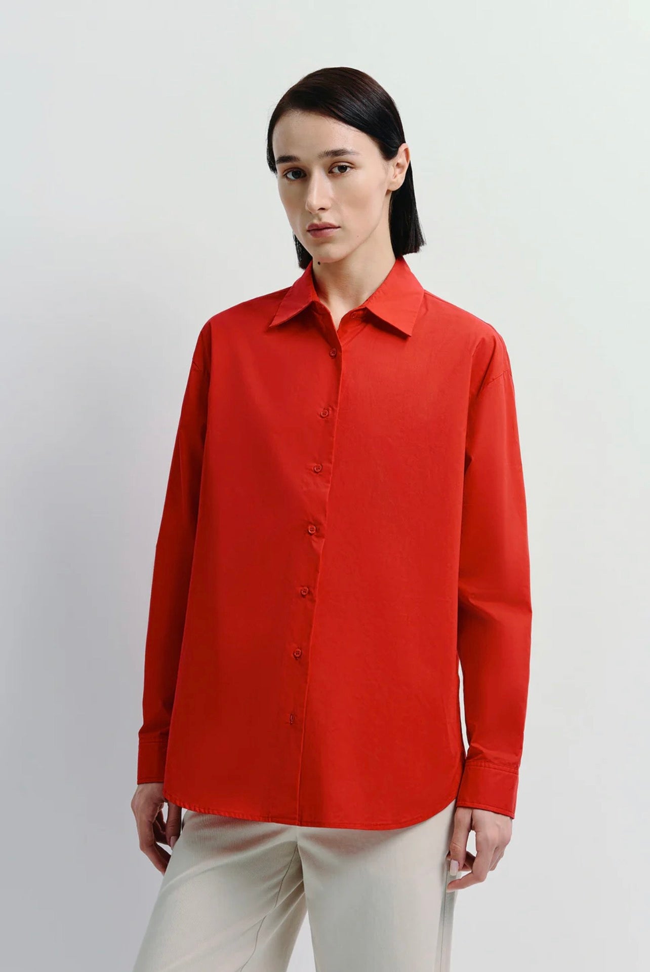 Red Premium Cotton Shirt
