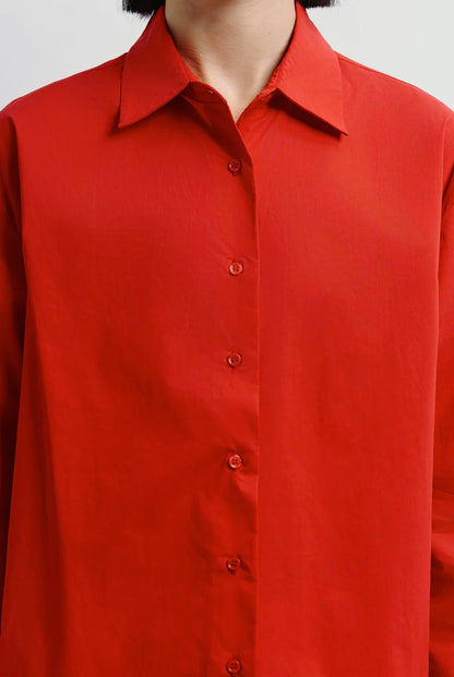 Red Premium Cotton Shirt