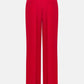 Red Straight Fit Tailored Trousers